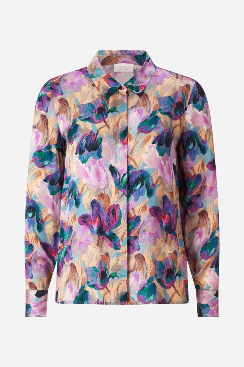 Eich & Royal Hemdkragenbluse mit Blumenprint Fabrikverkauf