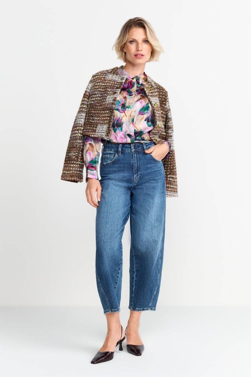 Eich & Royal Hemdkragenbluse mit Blumenprint Fabrikverkauf