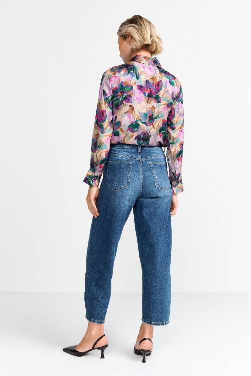 Eich & Royal Hemdkragenbluse mit Blumenprint Fabrikverkauf
