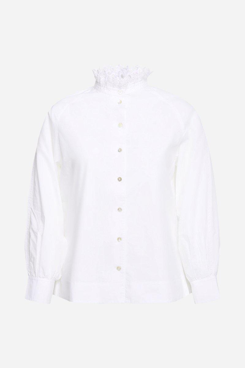 Eich & Royal Bluse mit Rüschenkragen Blitzverkäufe
