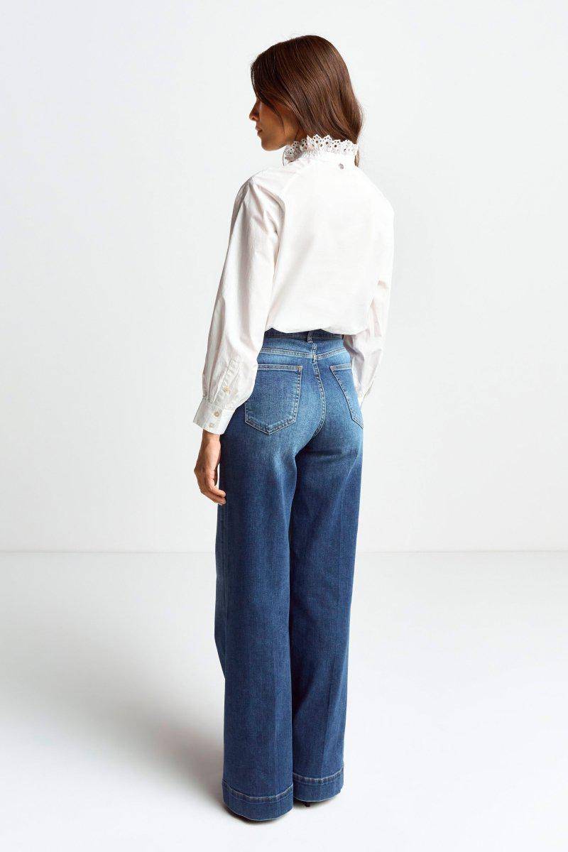 Eich & Royal Bluse mit Rüschenkragen Blitzverkäufe