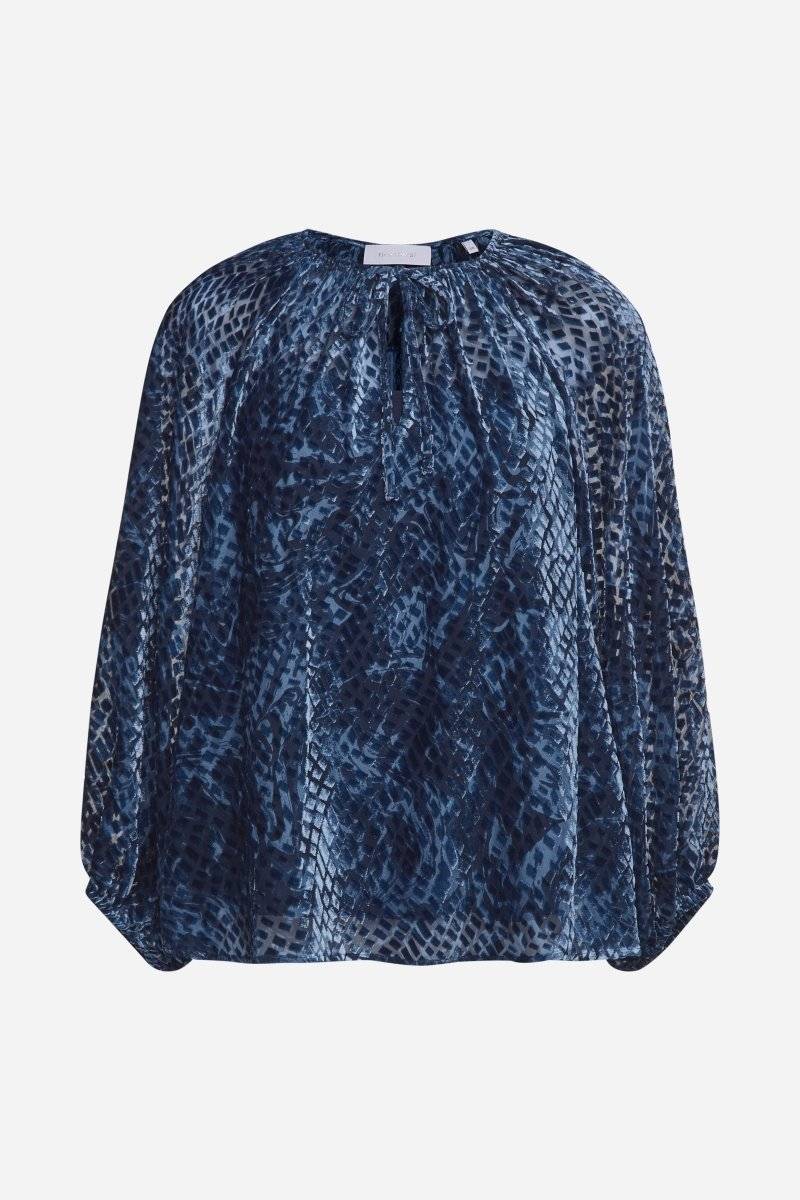 Eich & Royal Samtbluse mit Ballonärmeln Sonderangebot