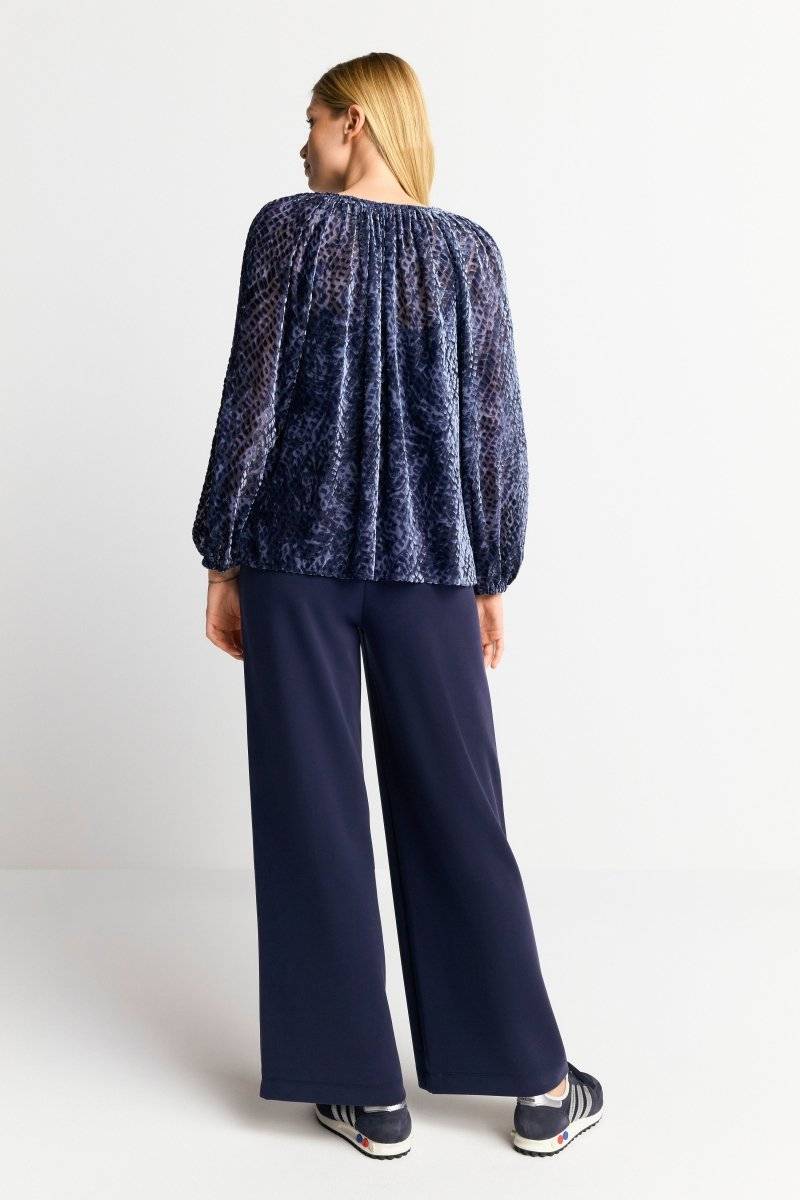 Eich & Royal Samtbluse mit Ballonärmeln Sonderangebot