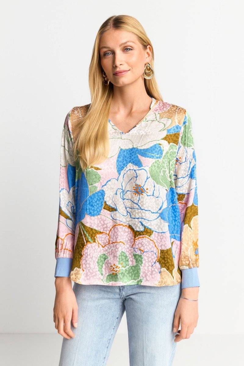 Eich & Royal Bluse mit floralem Print Rabatt
