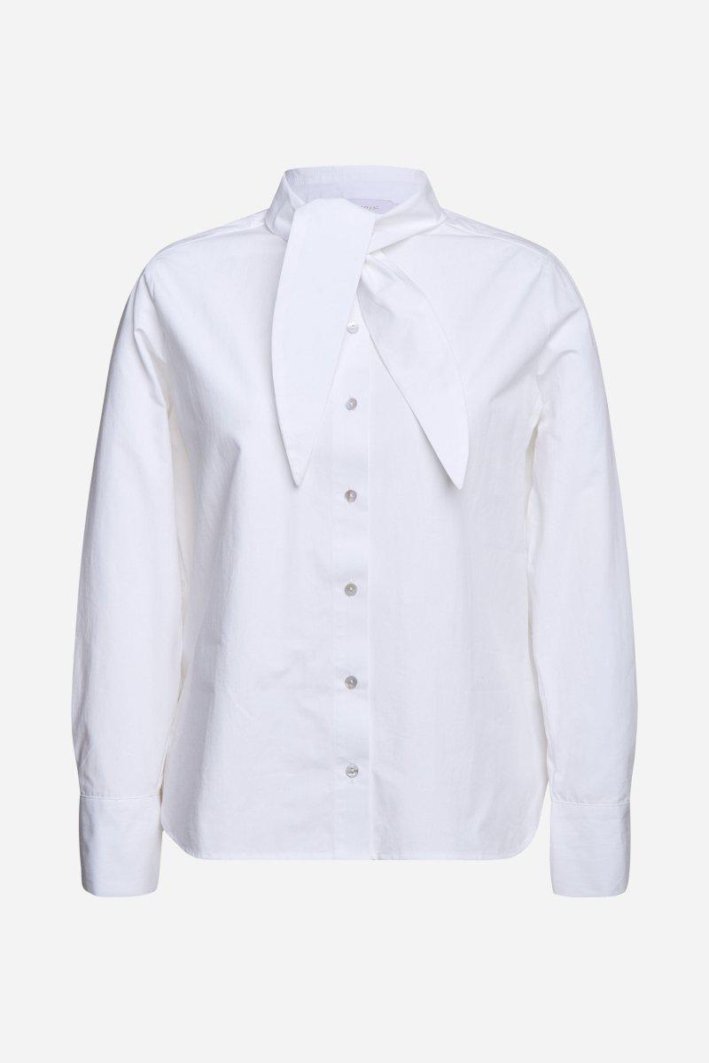 Eich & Royal Weiße Bluse mit Bindekragen Versandkostenfrei