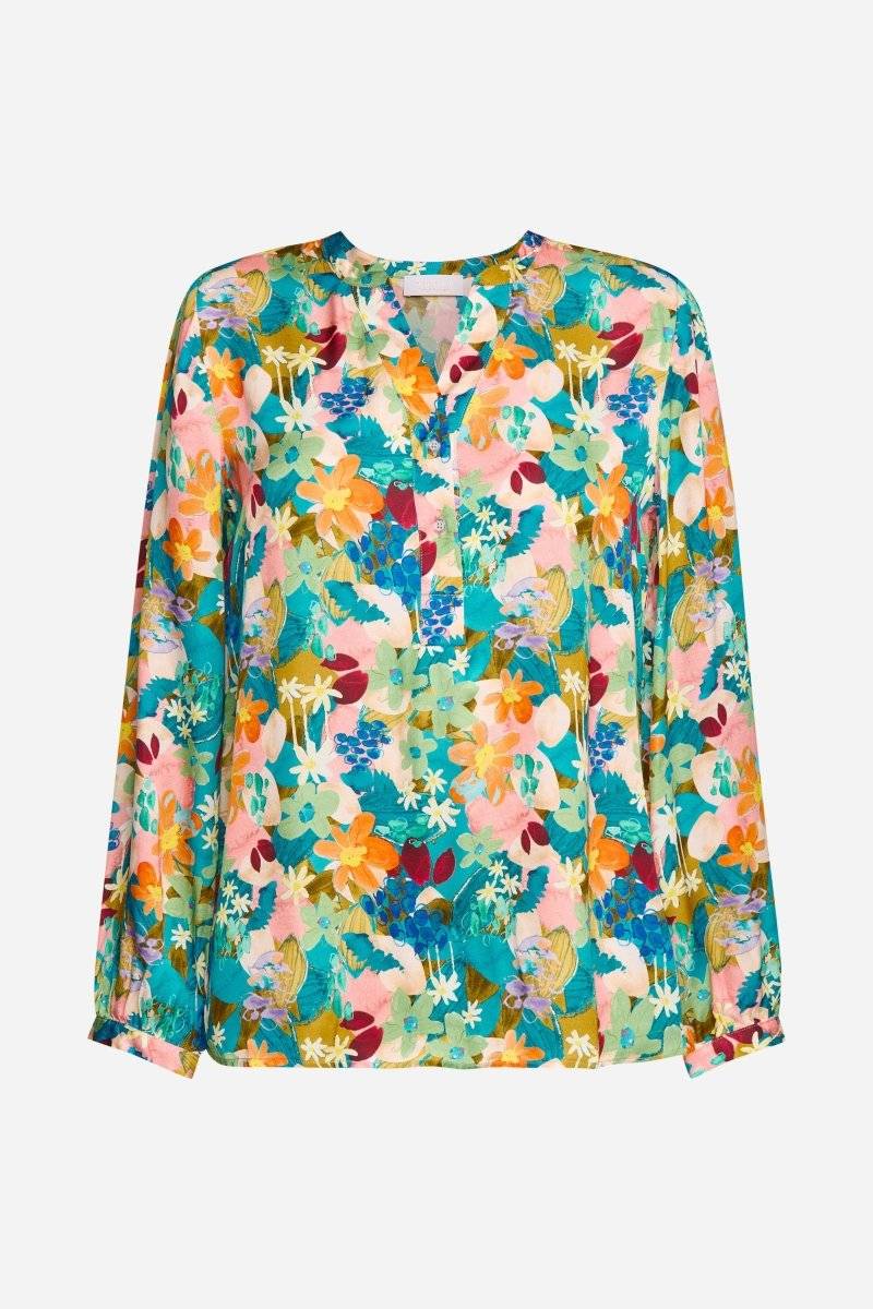 Eich & Royal V-Neck-Bluse mit Knöpfen Exklusivangebot