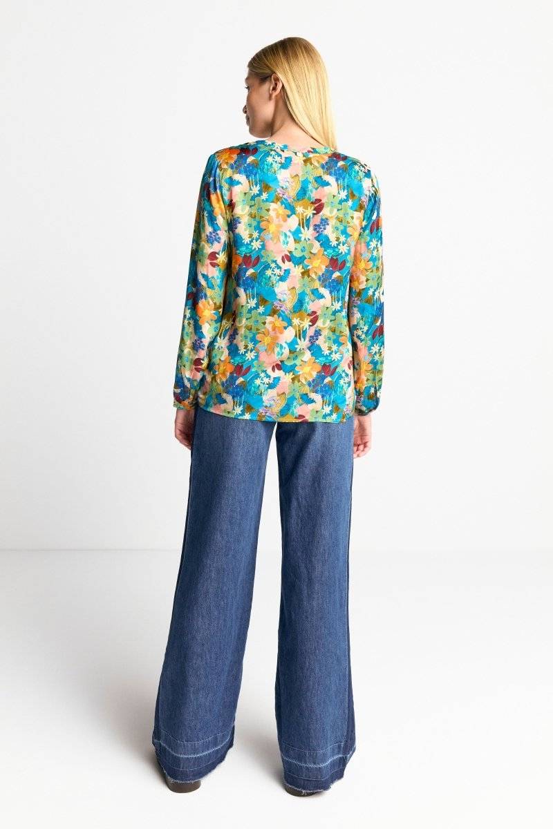 Eich & Royal V-Neck-Bluse mit Knöpfen Exklusivangebot