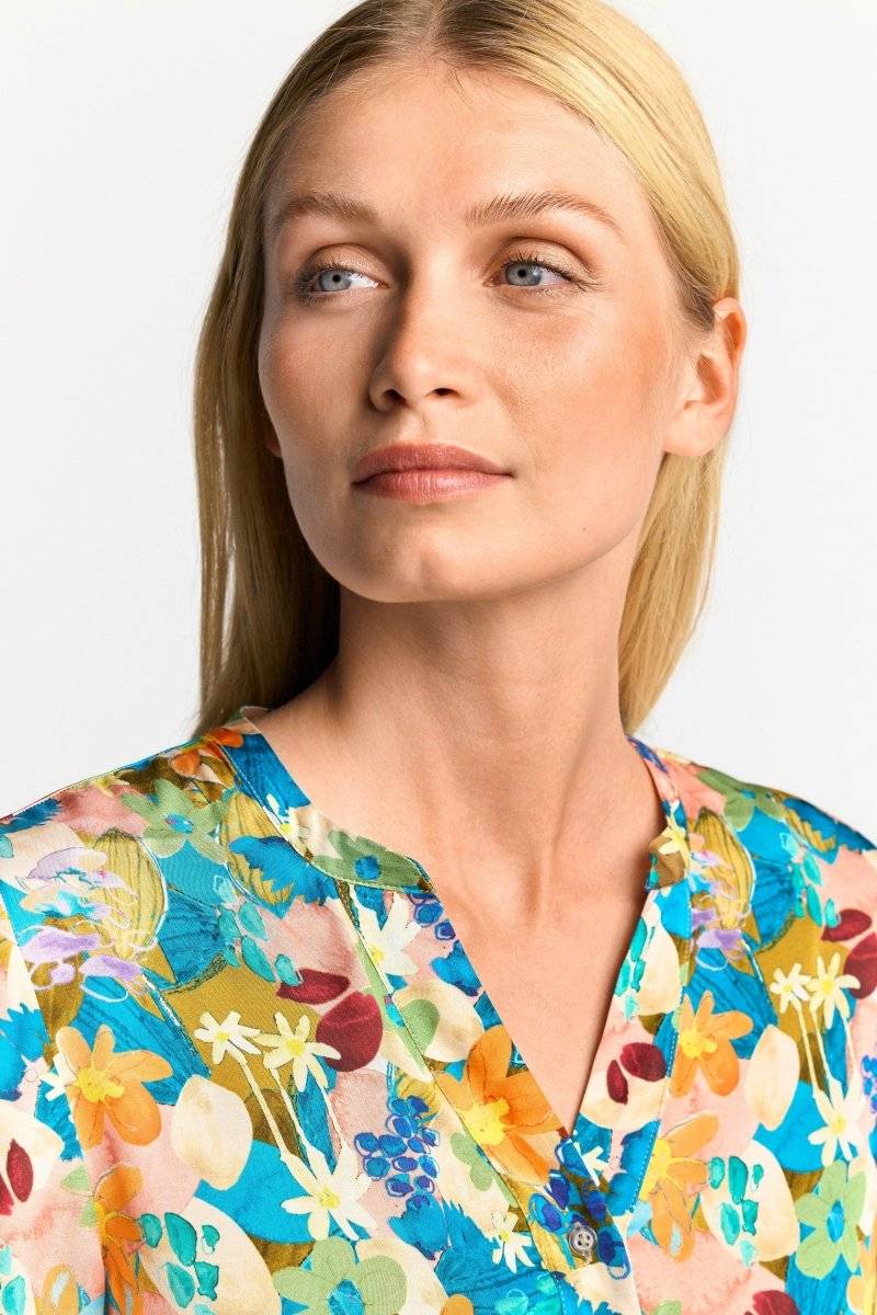 Eich & Royal V-Neck-Bluse mit Knöpfen Exklusivangebot