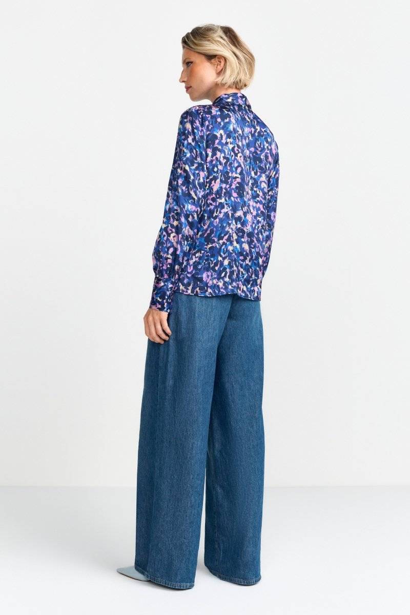 Eich & Royal Schluppenbluse mit Leo-Print Osterangebot