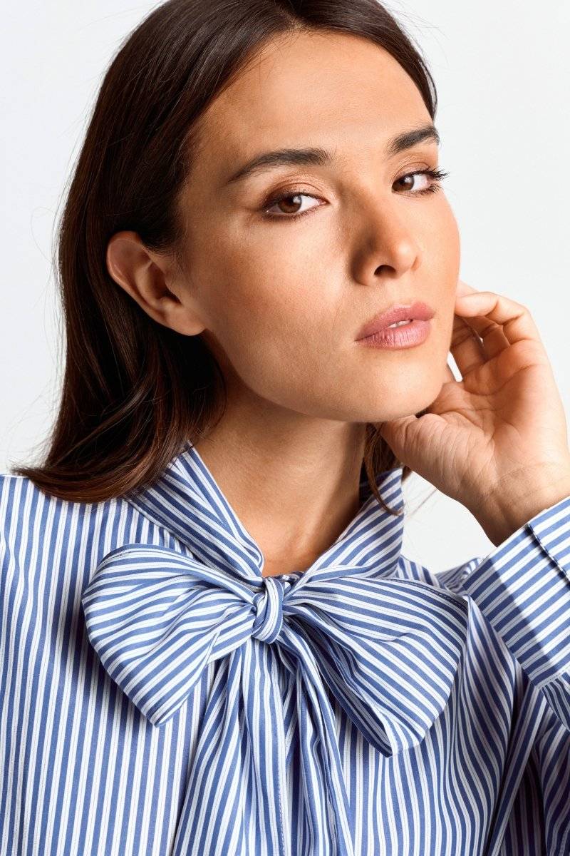Eich & Royal Bluse mit Bindekragen Heißer Verkauf