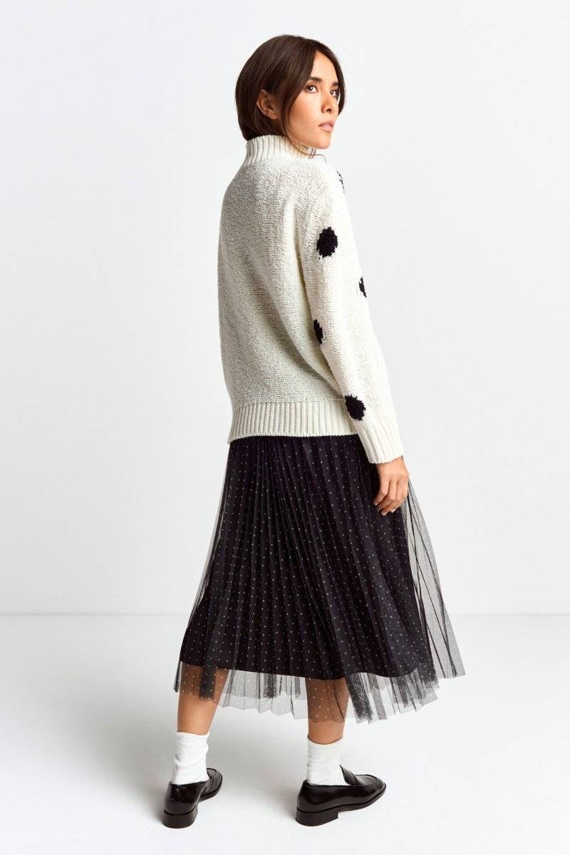 Eich & Royal Pullover mit blauen Polka Dots VIP-Rabatte