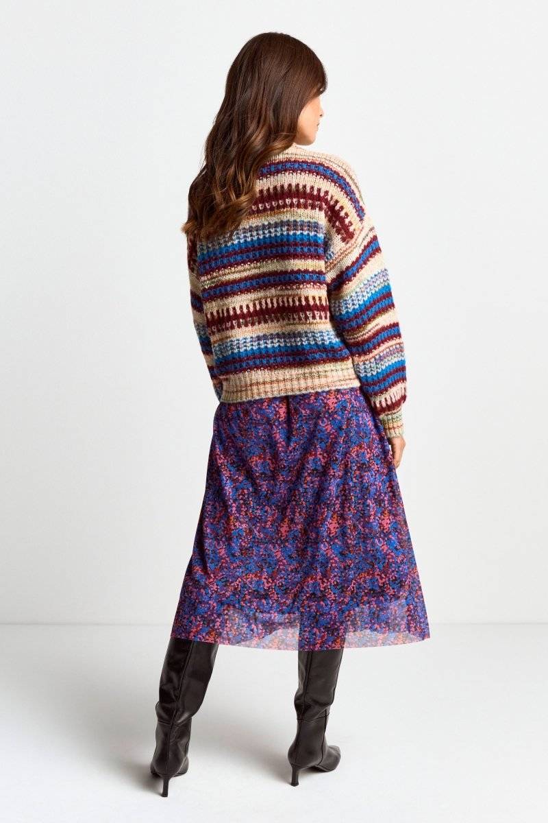 Eich & Royal Pullover mit bunten Streifen Speichern exportieren