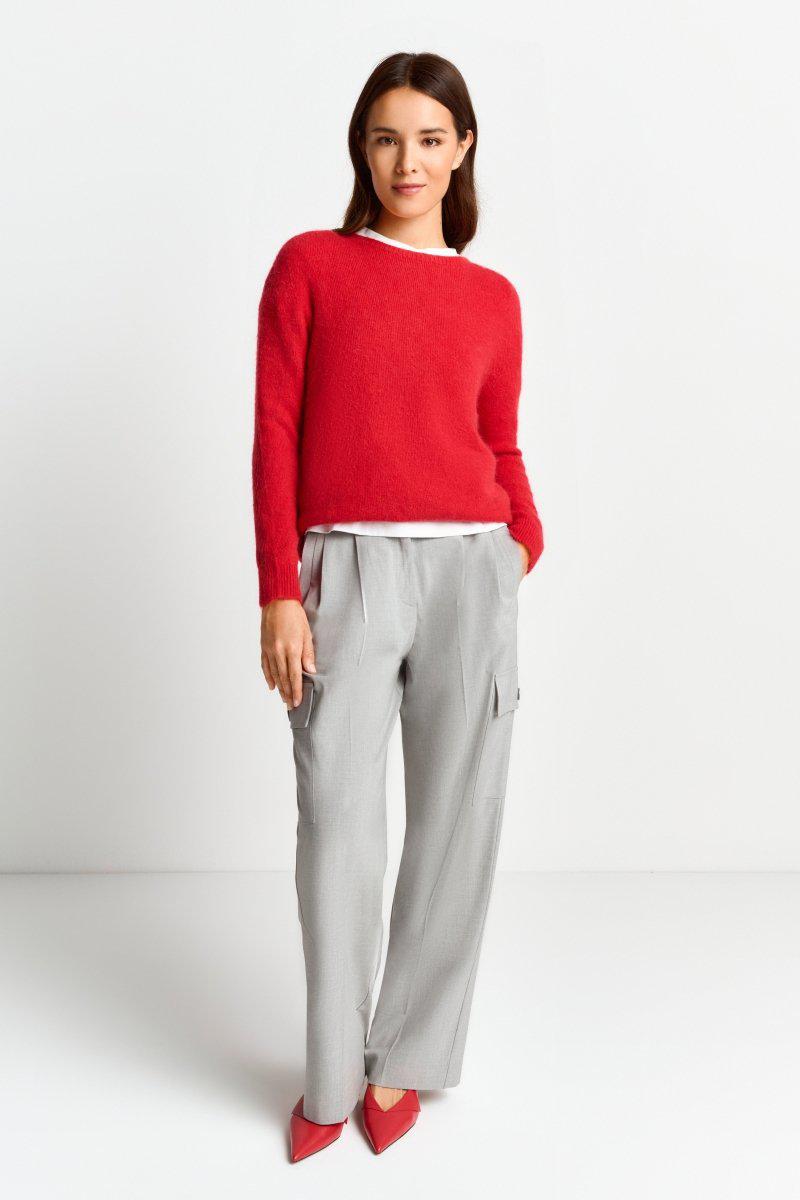 Eich & Royal Strickpullover aus weichem Materialmix Im Verkauf