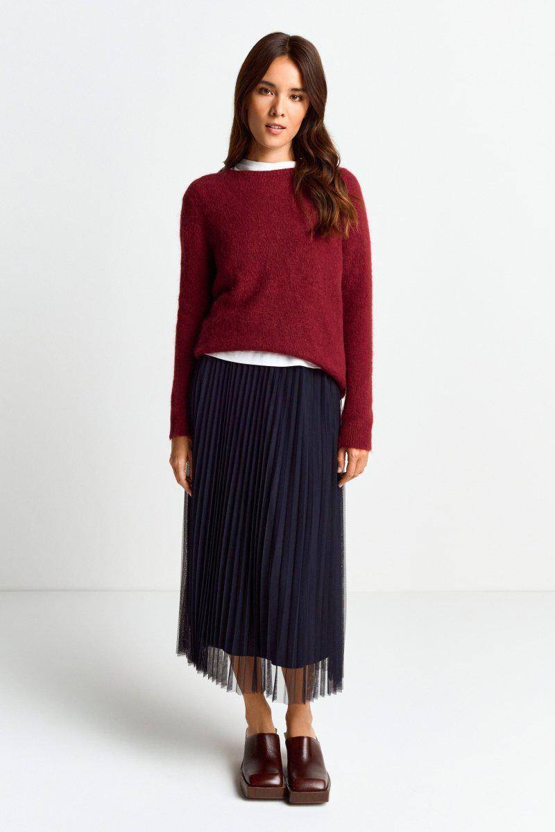 Eich & Royal Strickpullover aus weichem Materialmix Im Verkauf
