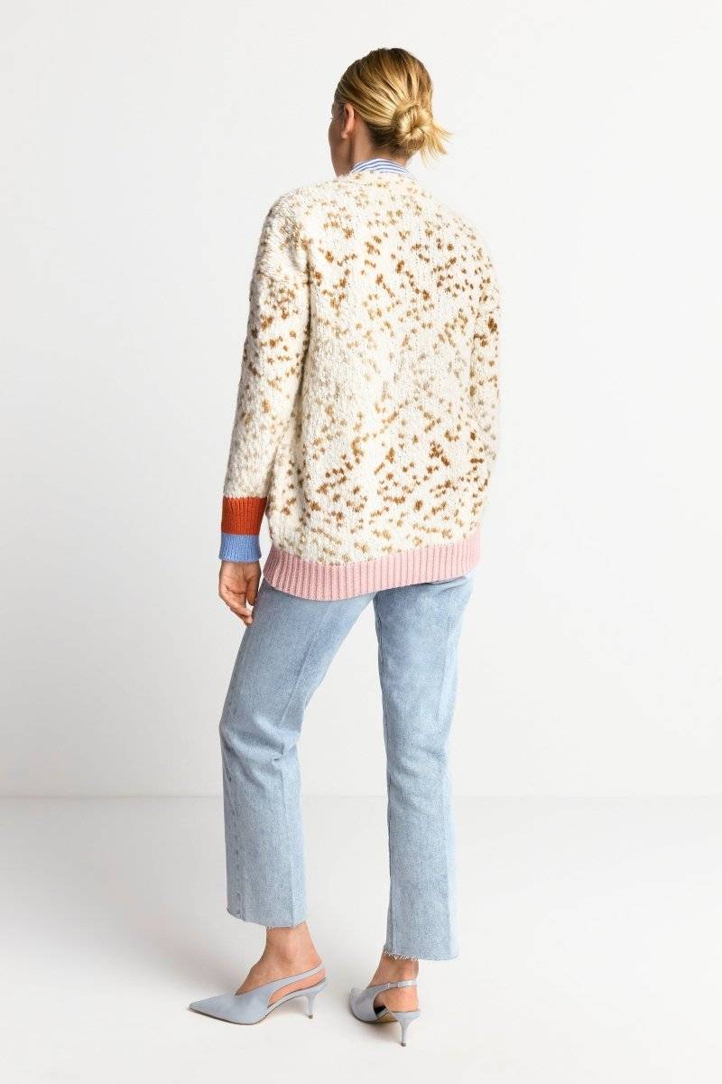 Eich & Royal Cardigan mit Kontrastbündchen und Schleife 50% Rabatt für begrenzte Zeit