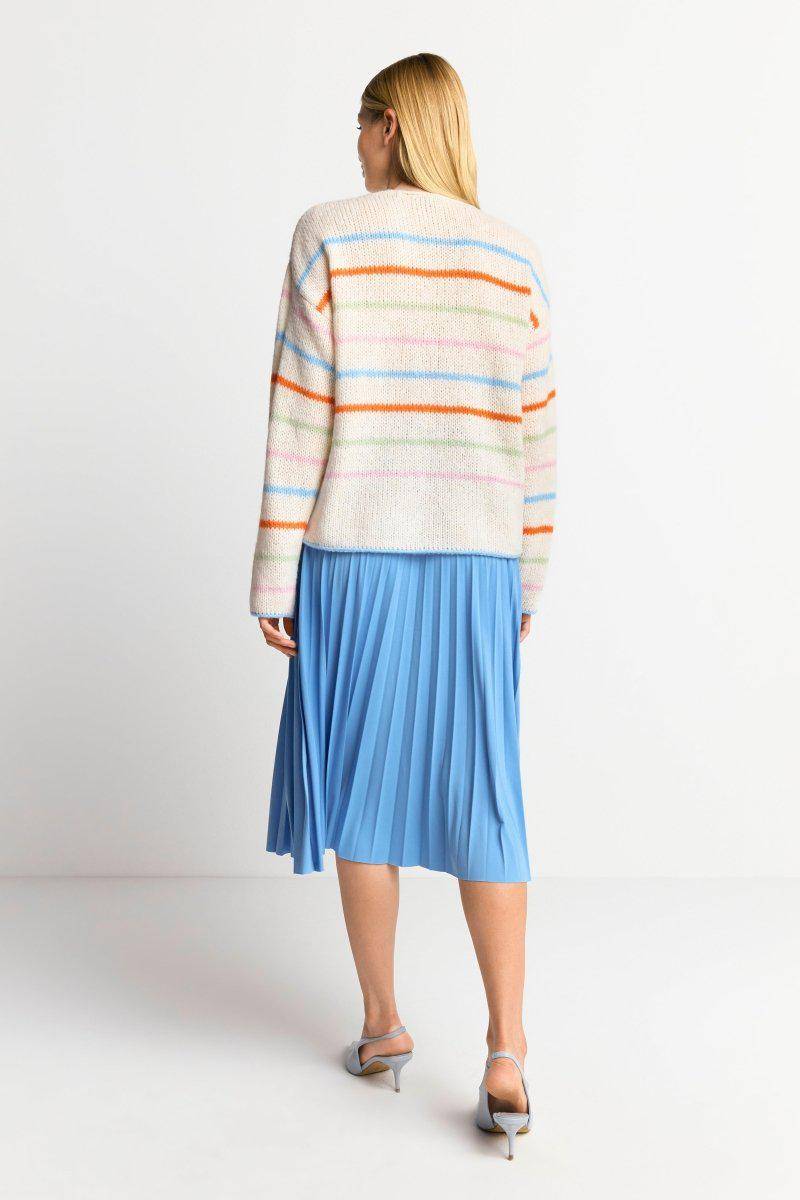 Eich & Royal Gestreifter Pullover in Perlweiß Günstig kaufen