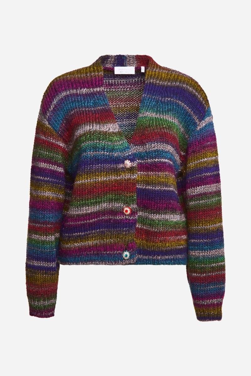 Eich & Royal Cardigan mit bunten Kristallknöpfen Begrenztes Angebot