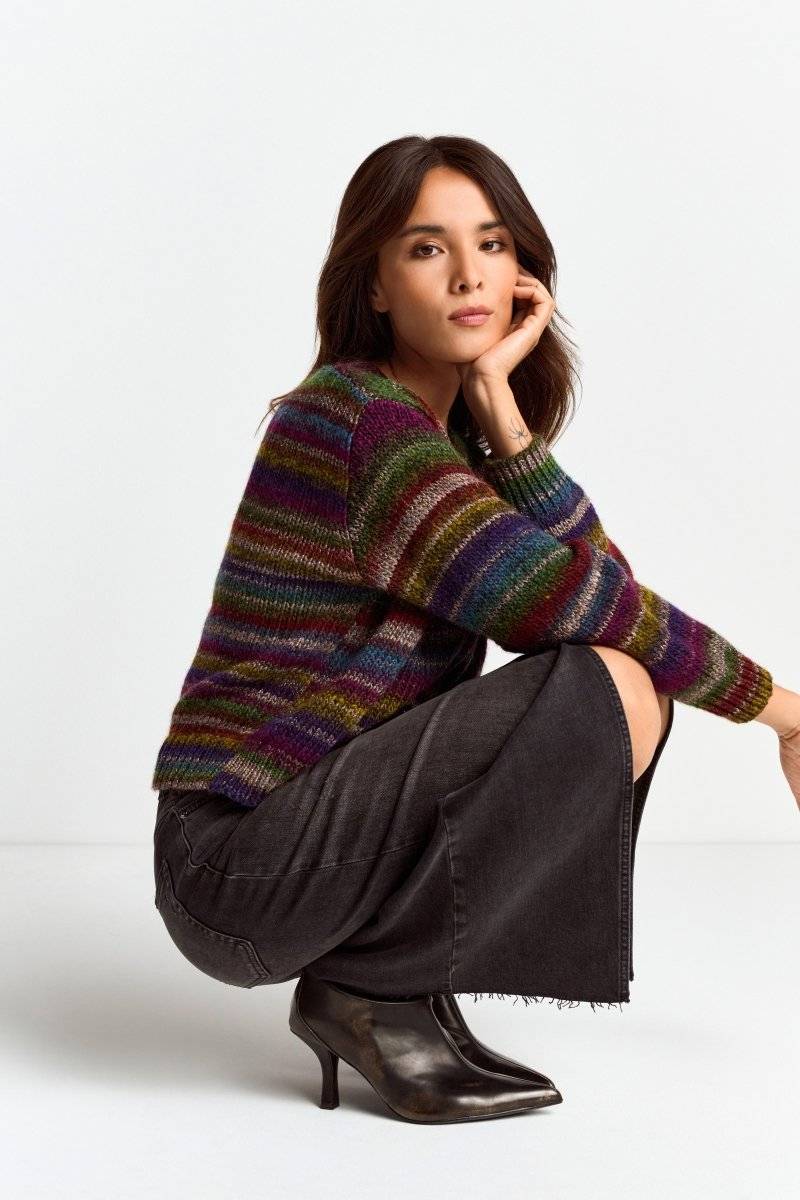 Eich & Royal Cardigan mit bunten Kristallknöpfen Begrenztes Angebot