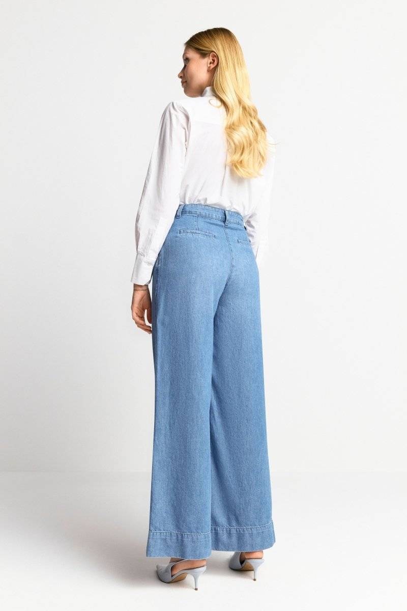 Eich & Royal Wide Leg Denim mit Bundfalten Saisonale Angebote