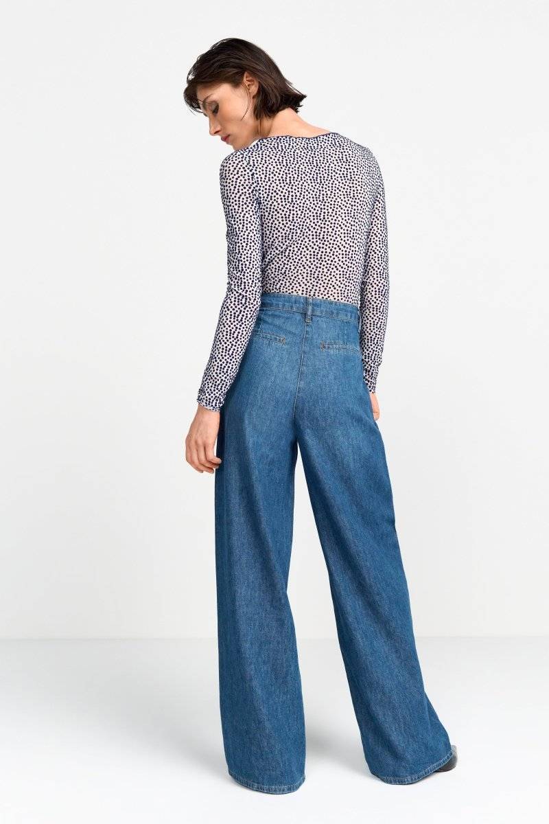 Eich & Royal Wide Leg Denim mit hoher Taille Sonderangebote