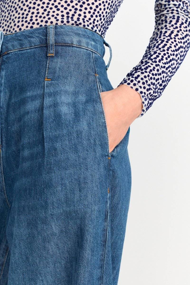 Eich & Royal Wide Leg Denim mit hoher Taille Sonderangebote