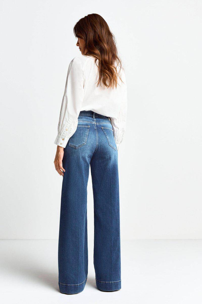 Eich & Royal Wide Leg Denim mit hoher Taille Super Sparpreis
