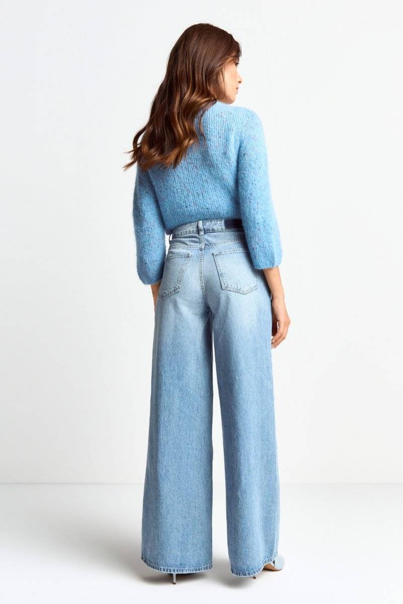 Eich & Royal Wide Leg Denim mit Passe Neueste Stile