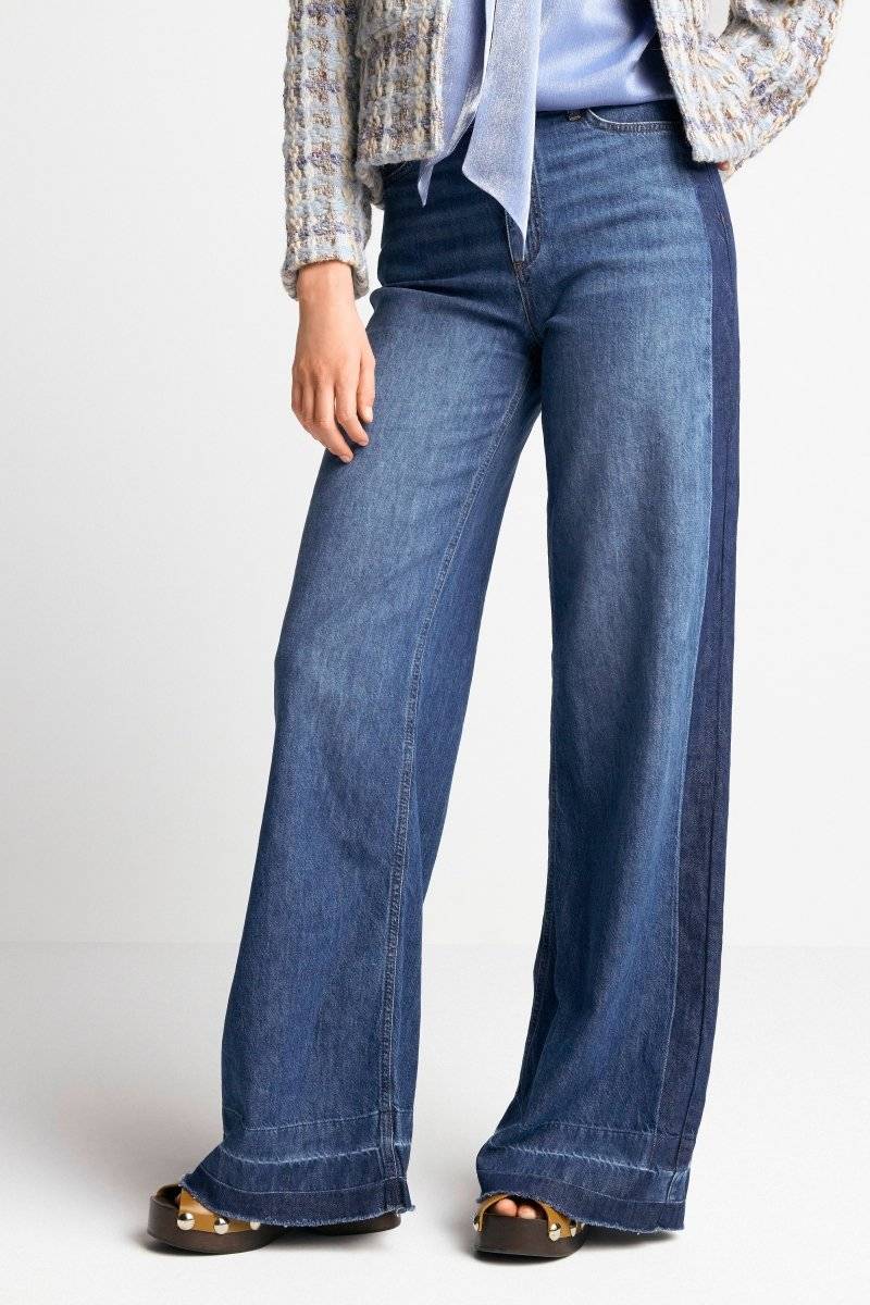 Eich & Royal Wide Leg Denim mit Seitenstreifen Letzte 2 Tage