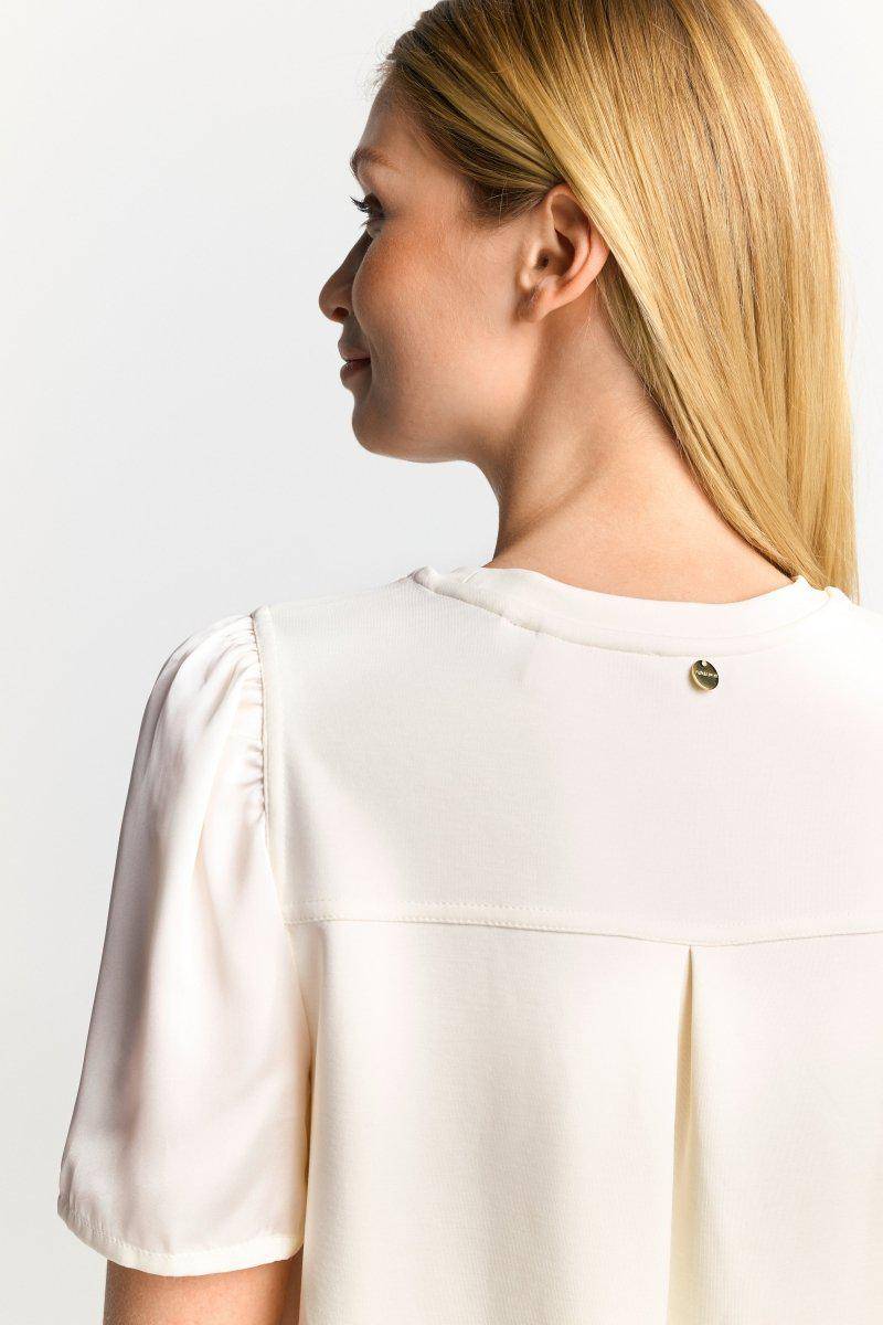 Eich & Royal Minikleid mit seidigen Puffärmeln 50% Rabatt mit kostenlosem Versand