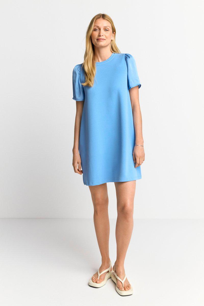 Eich & Royal Minikleid mit seidigen Puffärmeln Clearance-Verkauf