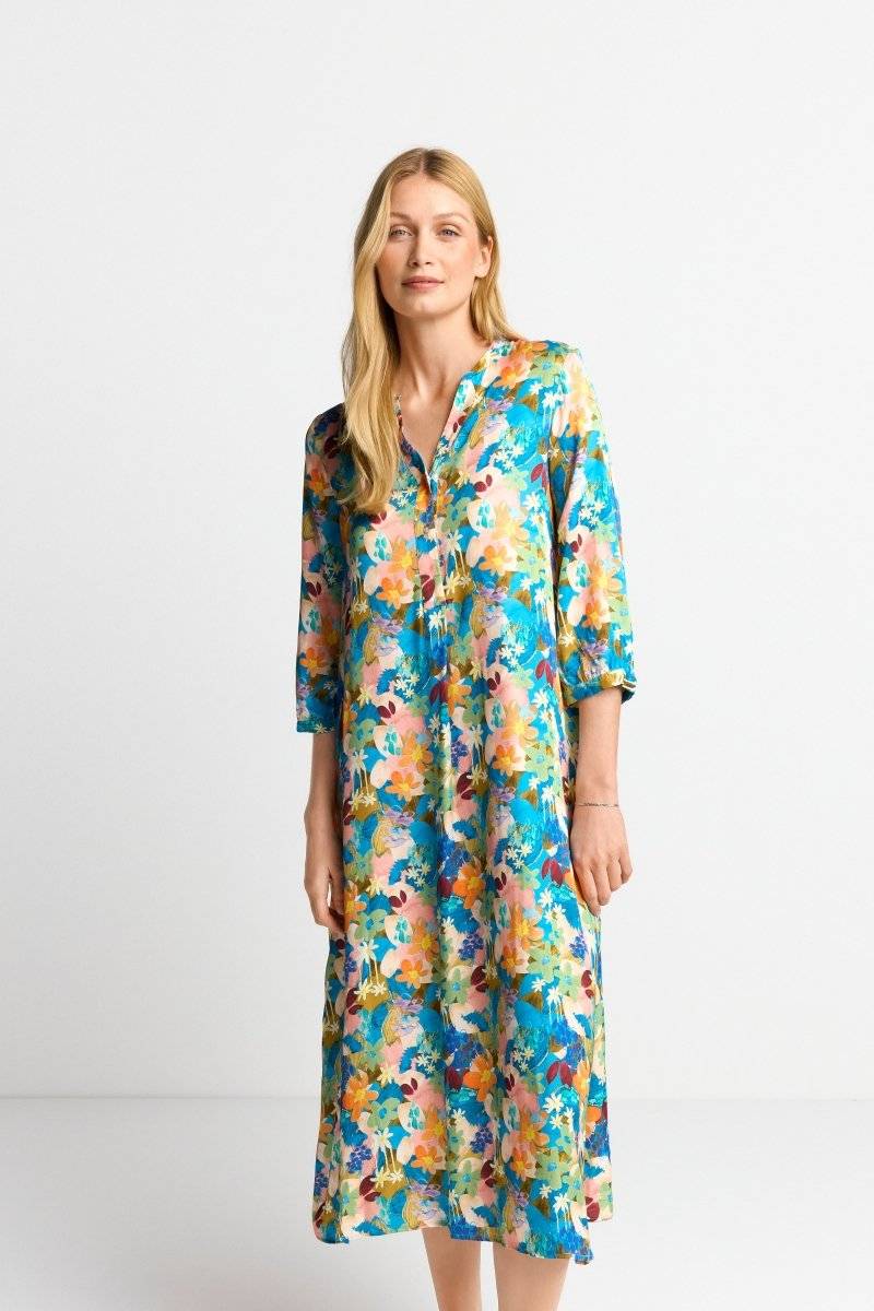 Eich & Royal Midikleid mit buntem Blumenprint Begrenzt auf 3 Tage