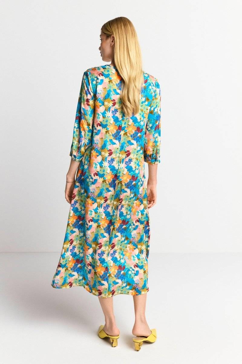 Eich & Royal Midikleid mit buntem Blumenprint Begrenzt auf 3 Tage