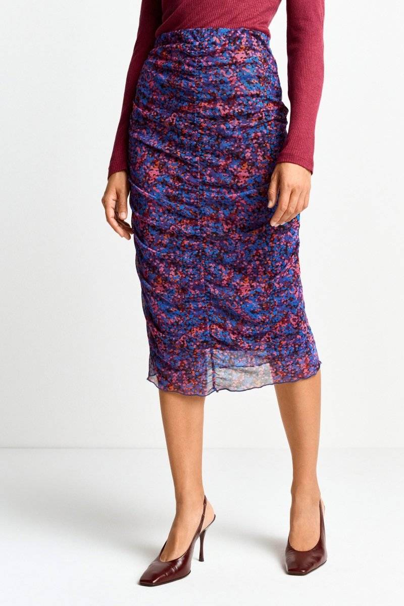 Eich & Royal Midirock mit floralem Allover-Print Fabrikpreis