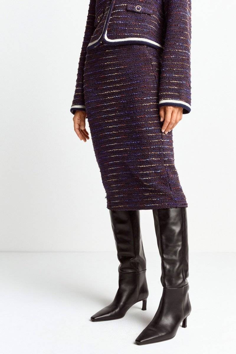 Eich & Royal Bouclé-Rock in Midilänge Sonderangebot