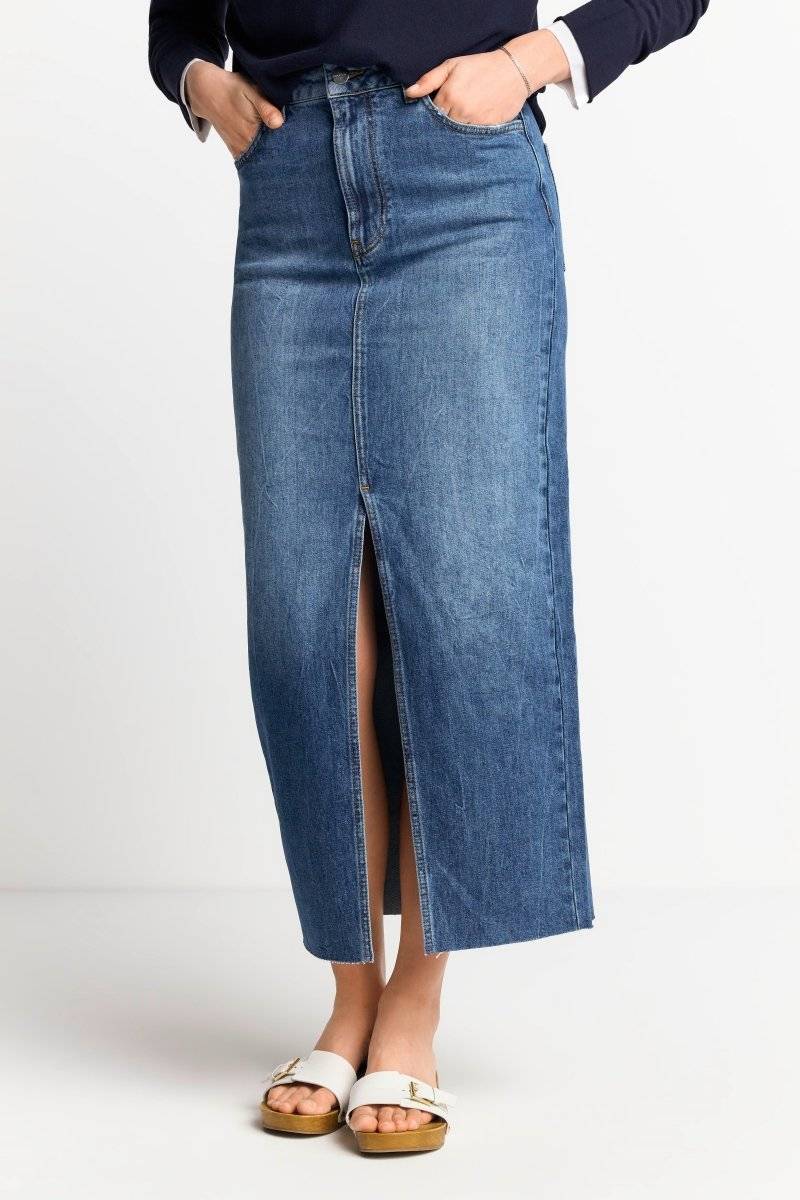 Eich & Royal Denim-Rock in figurnahem Schnitt Flash Sale