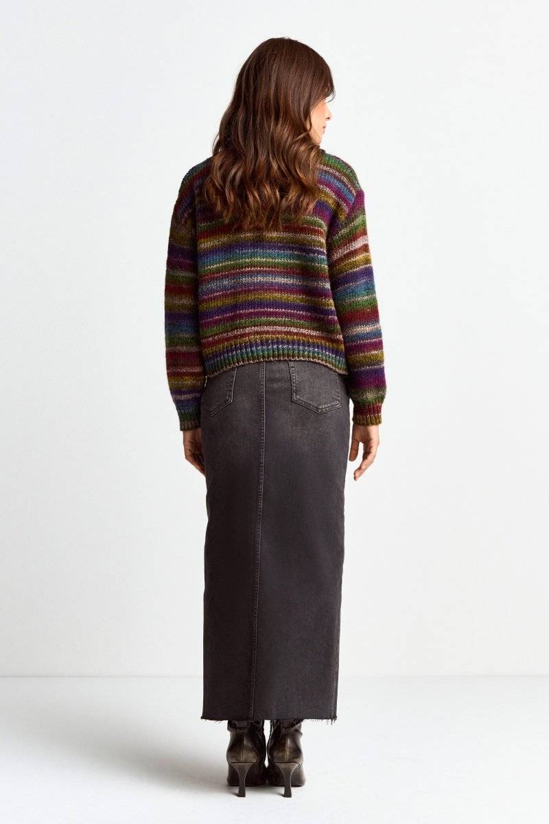 Eich & Royal Denim-Rock mit Schlitz Online Outlet