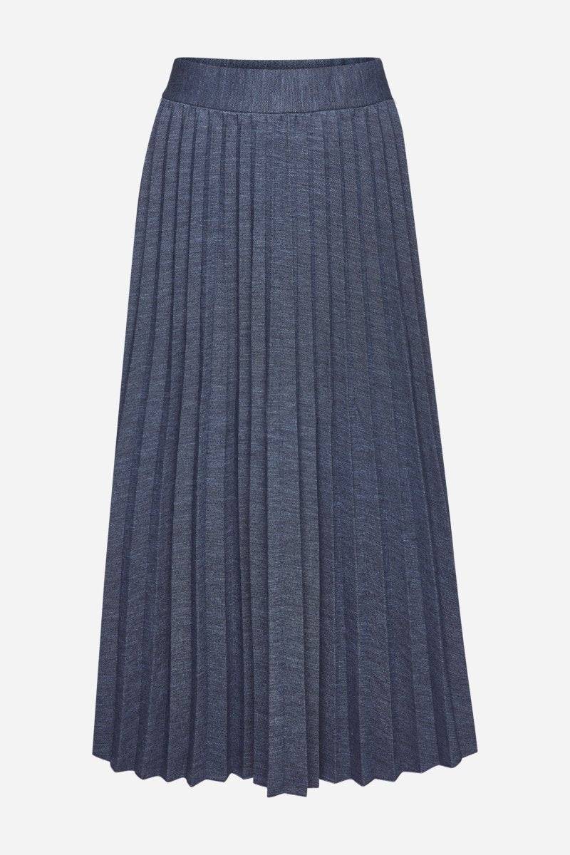 Eich & Royal Plisseerock in Denim-Optik Saisonale Angebote