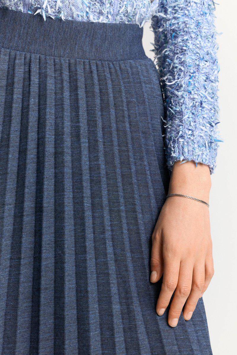 Eich & Royal Plisseerock in Denim-Optik Saisonale Angebote