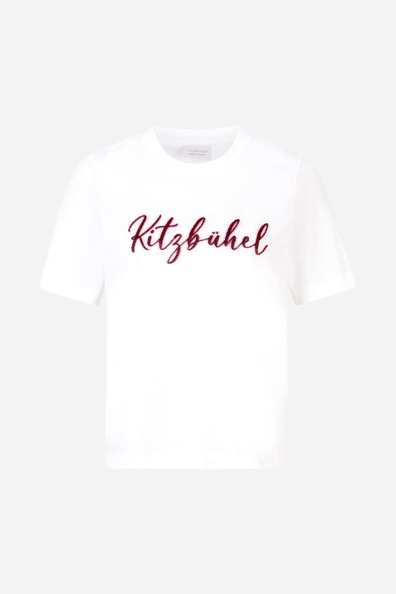 Eich & Royal T-Shirt mit Flockdruck Kostenlose Rückgabe