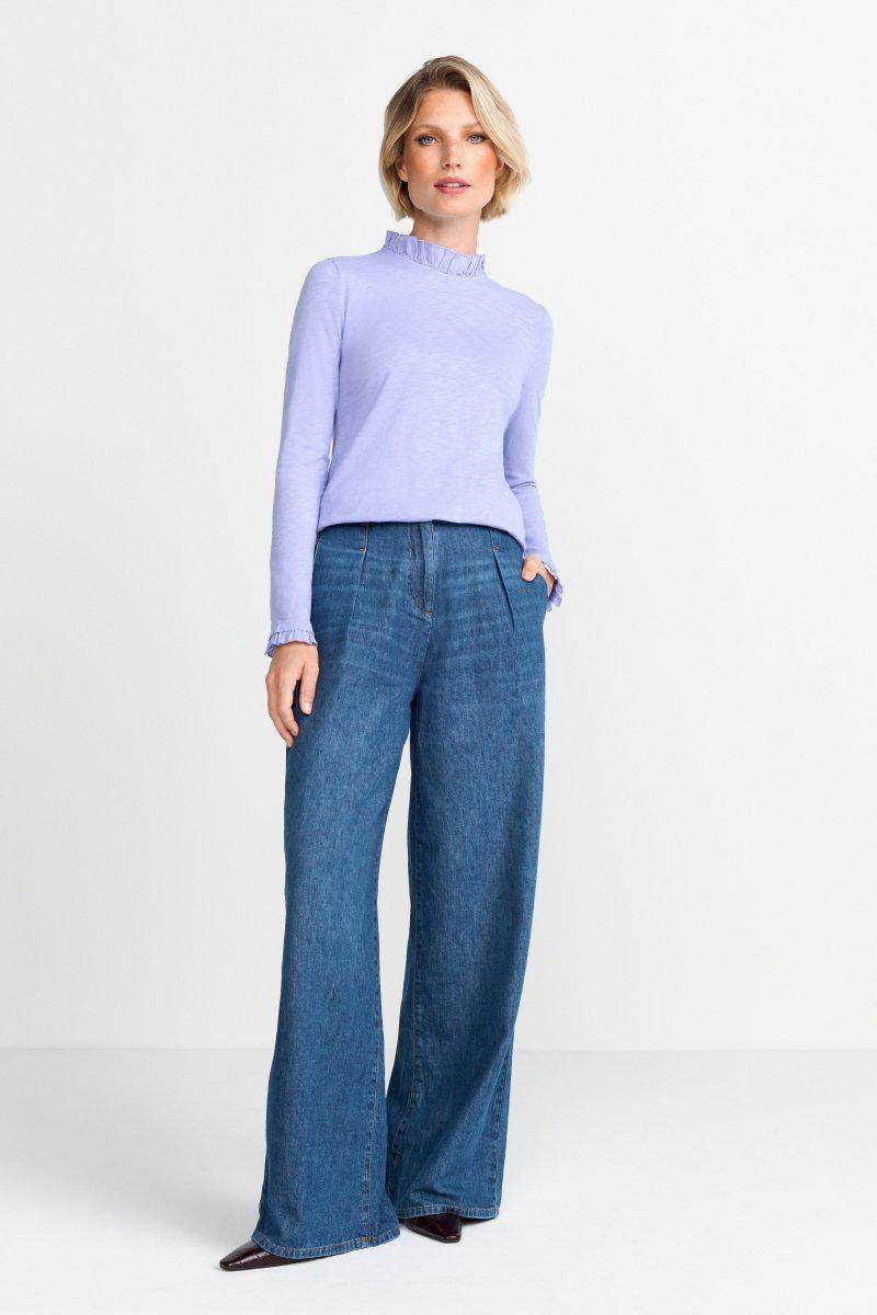 Eich & Royal Longsleeve mit Frill-Kragen Neueste Stile