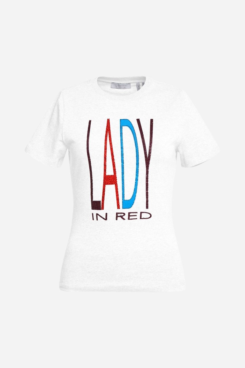Eich & Royal T-Shirt mit Strass-Schriftzug Bis zu 60% Rabatt