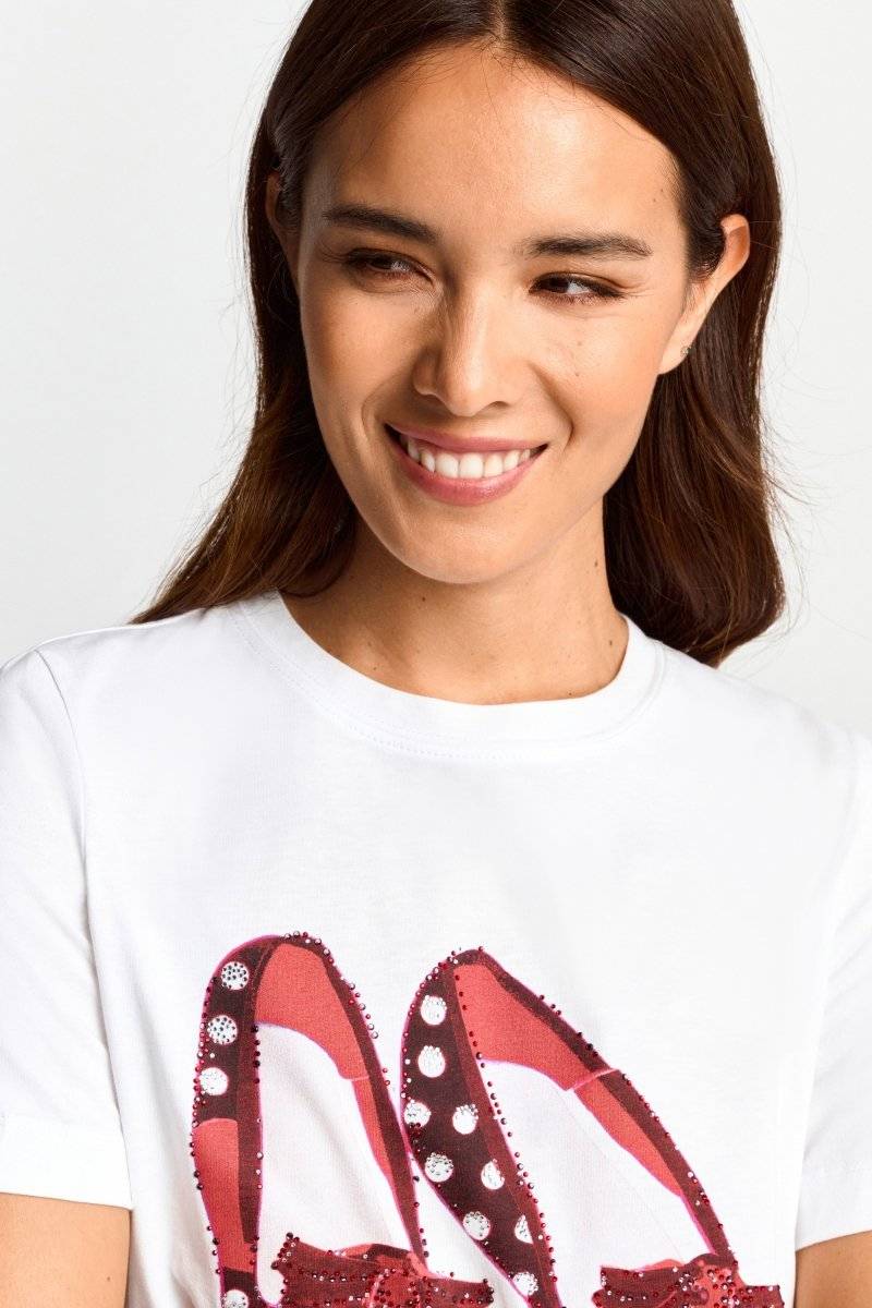 Eich & Royal T-Shirt mit Strassdetails Sonderangebot der Fabrik