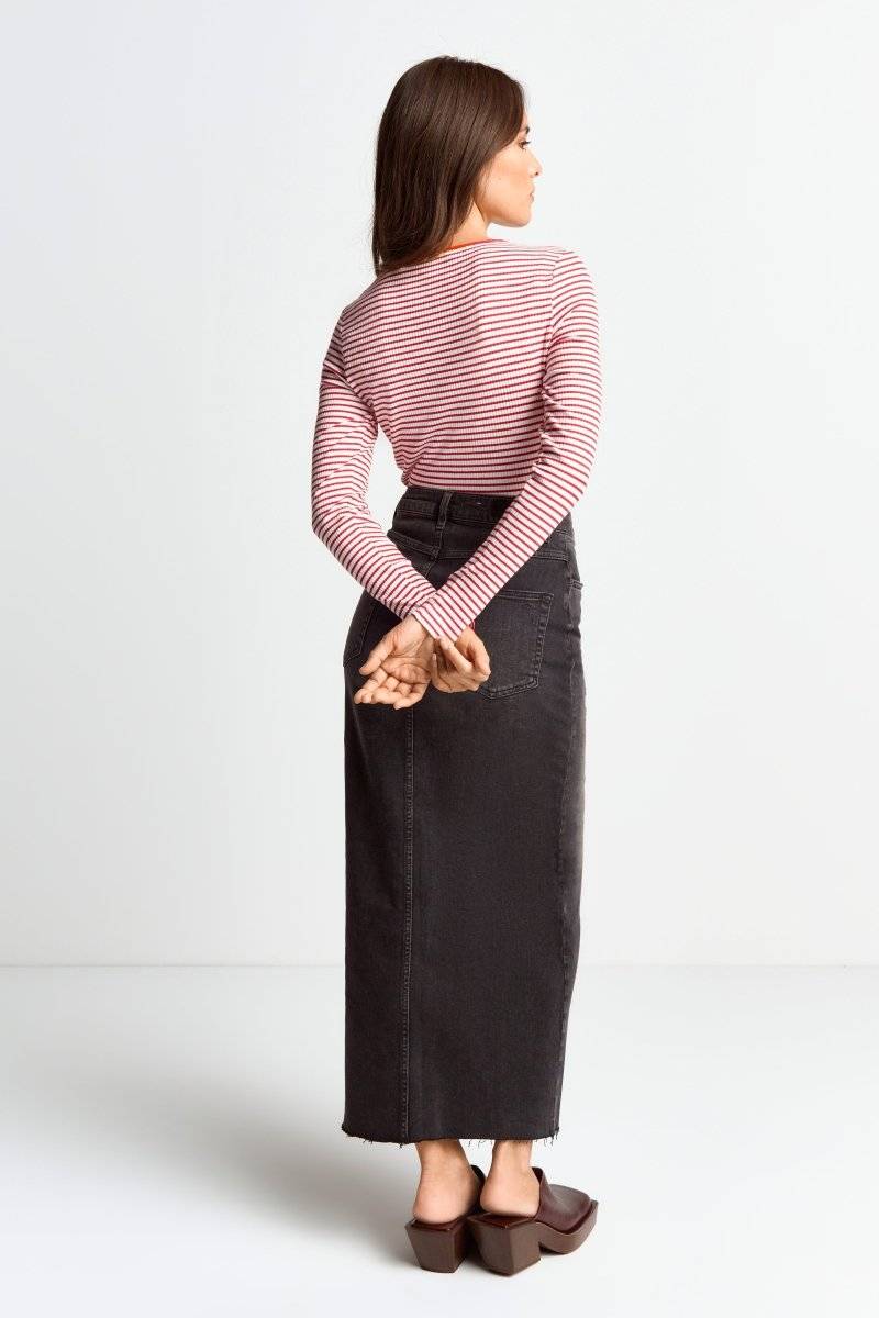 Eich & Royal Bodycon-Longsleeve mit Streifen 50% Rabatt mit kostenlosem Versand