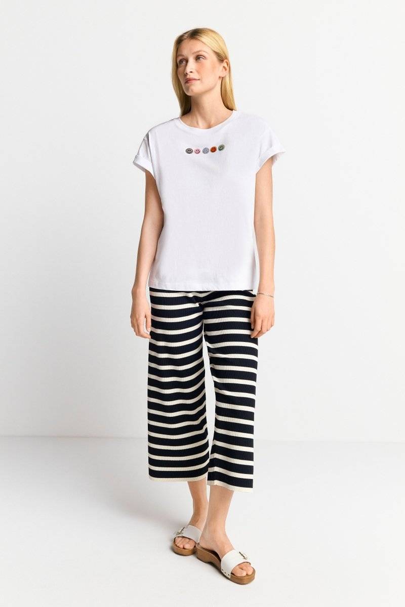 Eich & Royal T-Shirt mit Strass-Applikationen Günstig kaufen