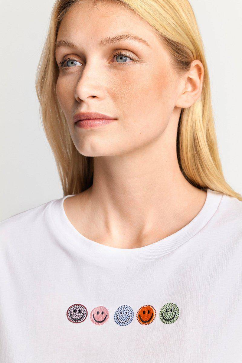 Eich & Royal T-Shirt mit Strass-Applikationen Günstig kaufen
