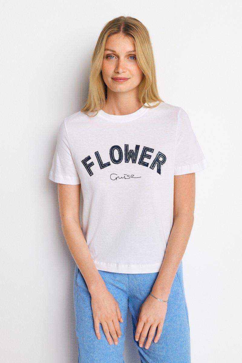 Eich & Royal T-Shirt mit Strassverzierung Großer Ausverkauf