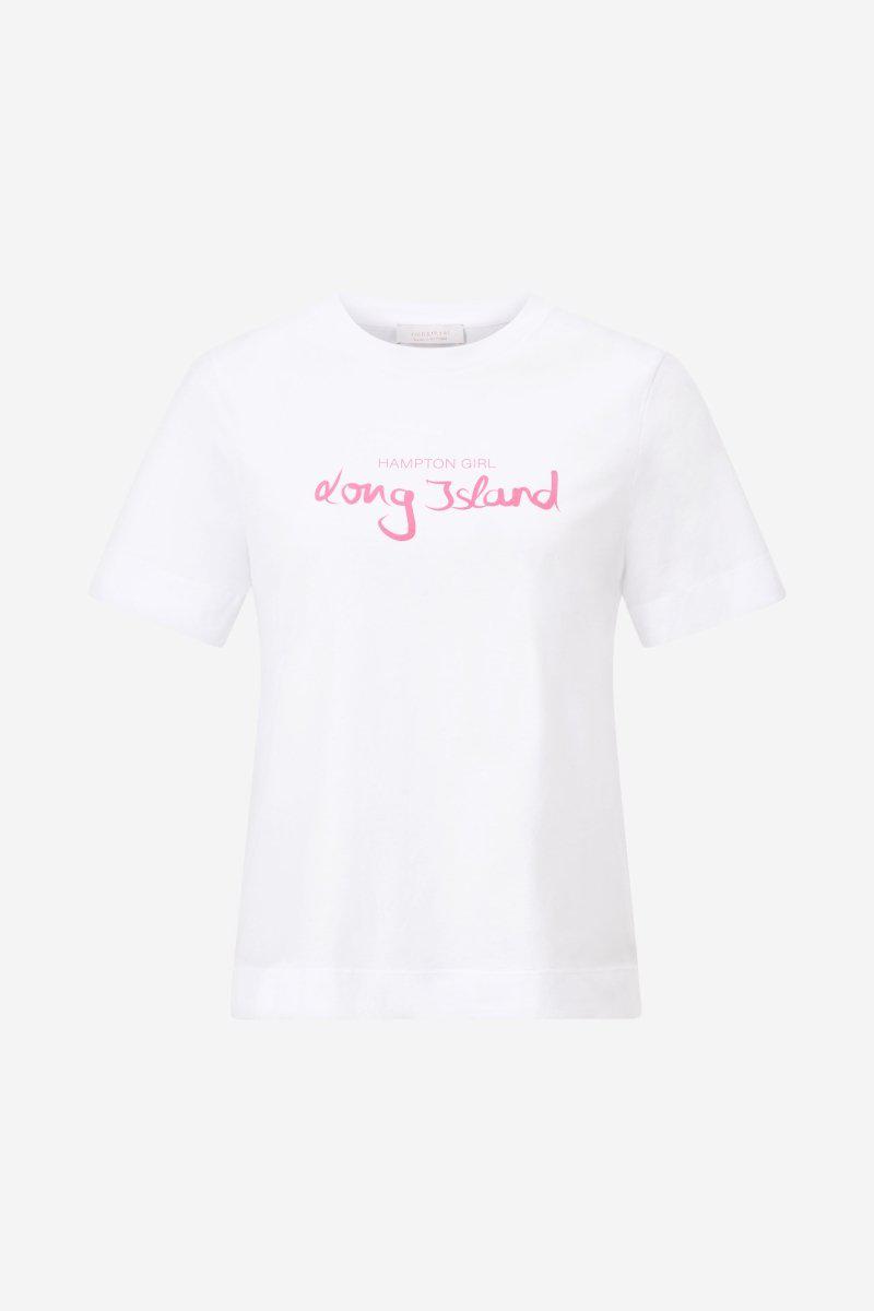 Eich & Royal Weißes T-Shirt mit Schriftzug Valentinstagsangebot