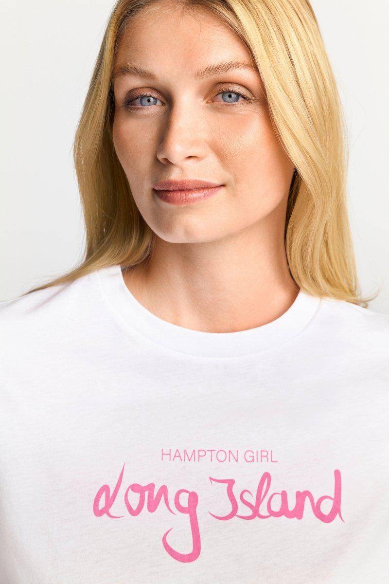 Eich & Royal Weißes T-Shirt mit Schriftzug Valentinstagsangebot