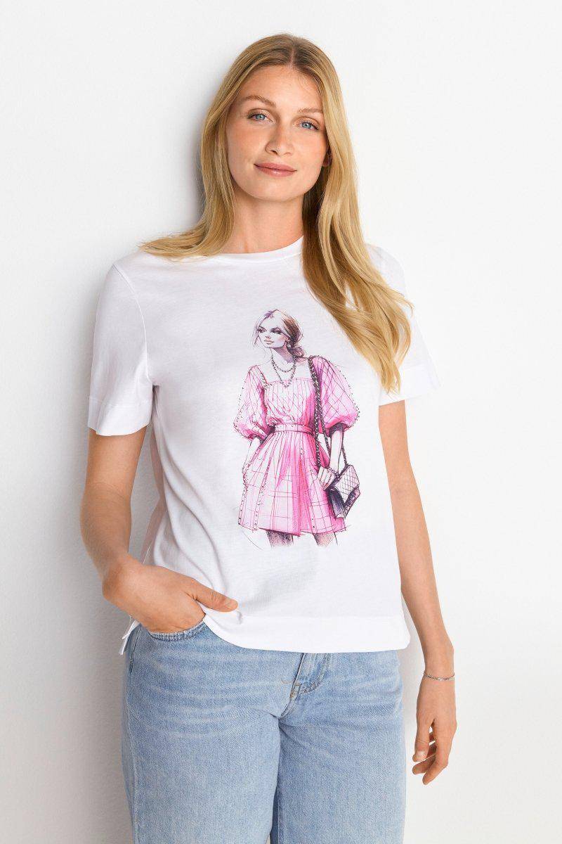 Eich & Royal T-Shirt mit Strassverzierung Jubiläumsangebot