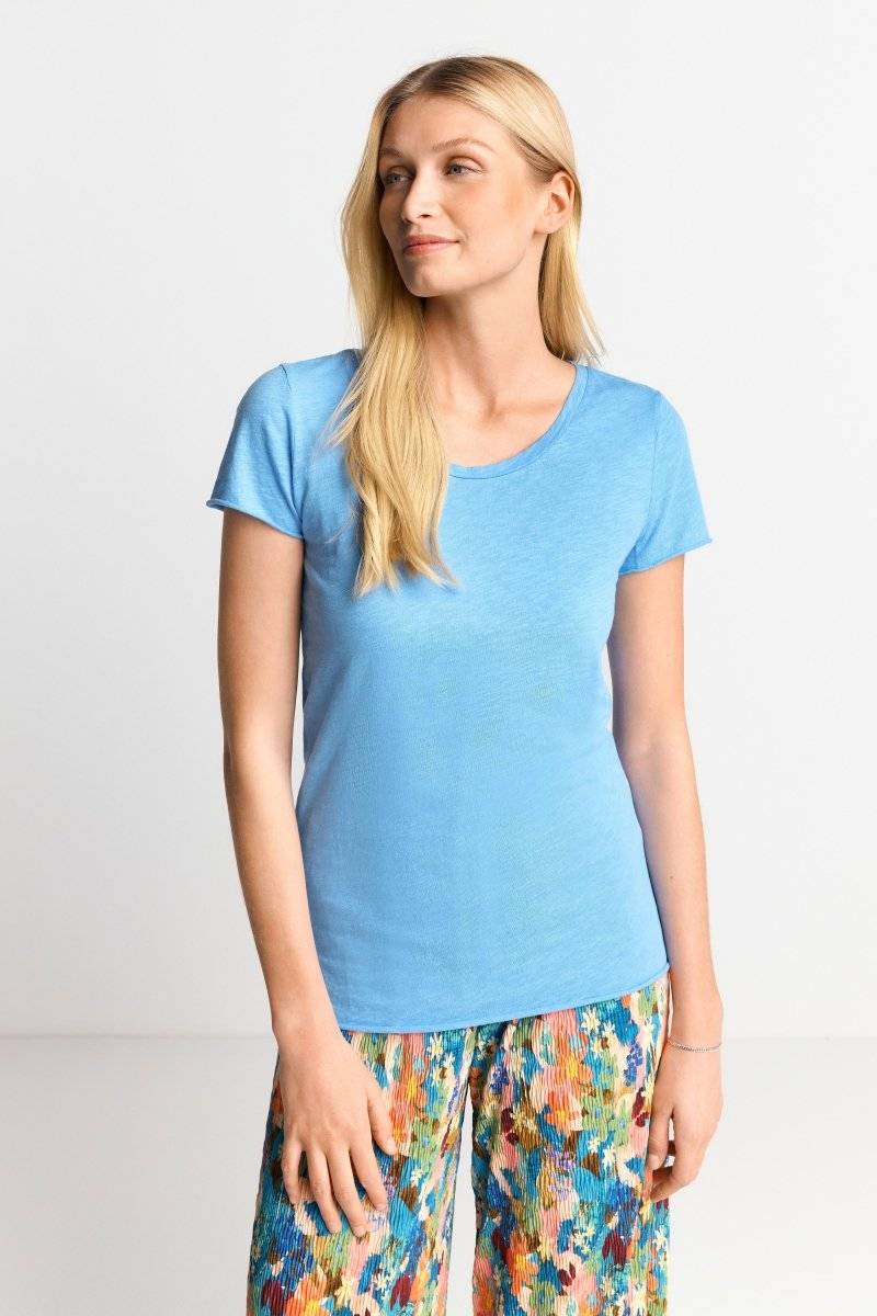 Eich & Royal Luftiges T-Shirt in Cruise Blue Super Rabatt